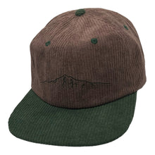 Load image into Gallery viewer, Mount Hood Corduroy Hat, Chocolate/Forest
