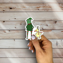 Load image into Gallery viewer, Elf Frog and Duck Sticker
