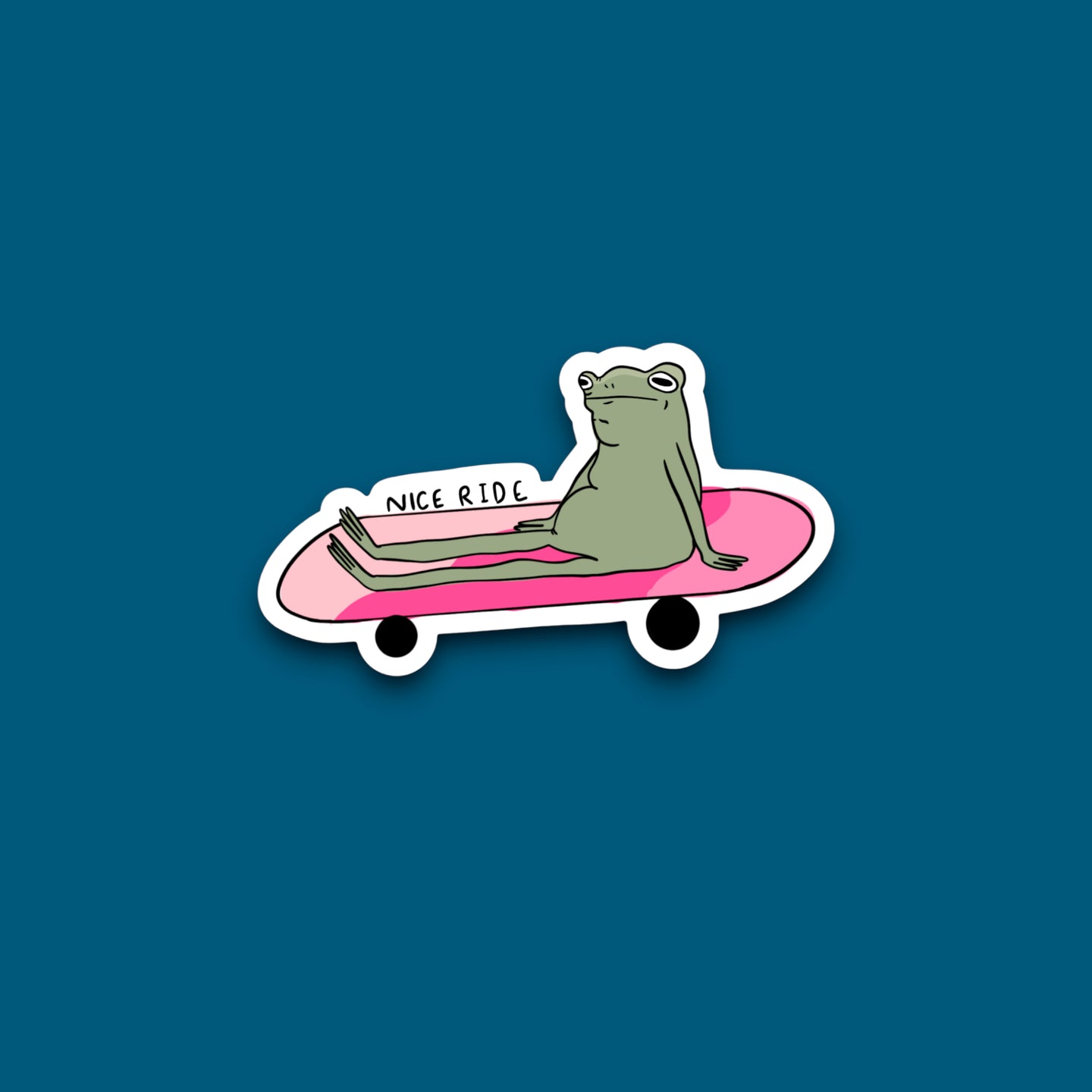 Nice Ride Frog Sticker (P13)