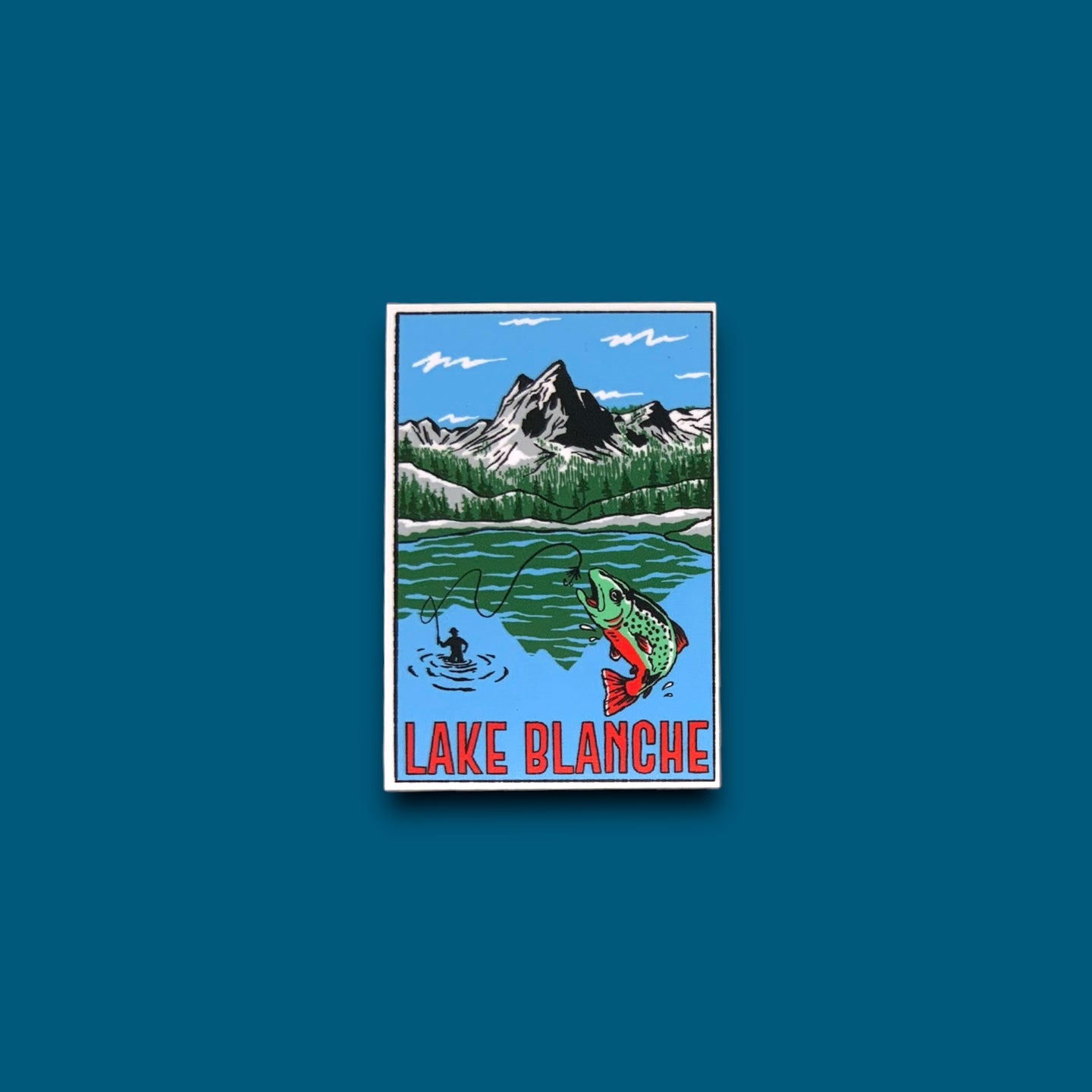 Lake Blanche Fishing Sticker