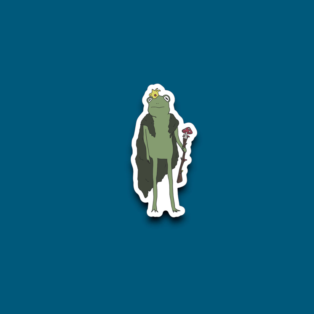 Lord Of The Swamp Frog Sticker