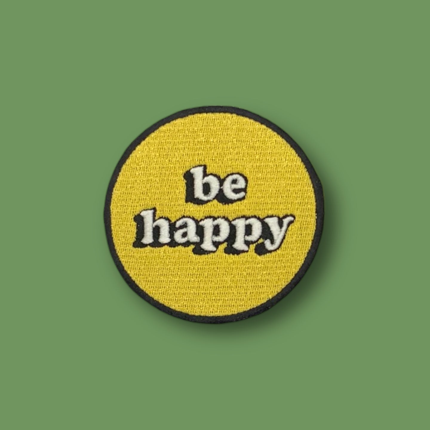 Be Happy, Embroidered Patch