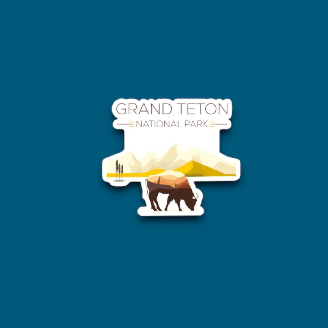 Grand Teton National Park Sticker, no. 1