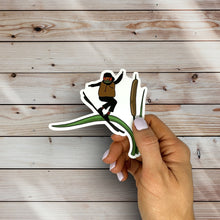 Load image into Gallery viewer, Plant Skiing Frog Sticker
