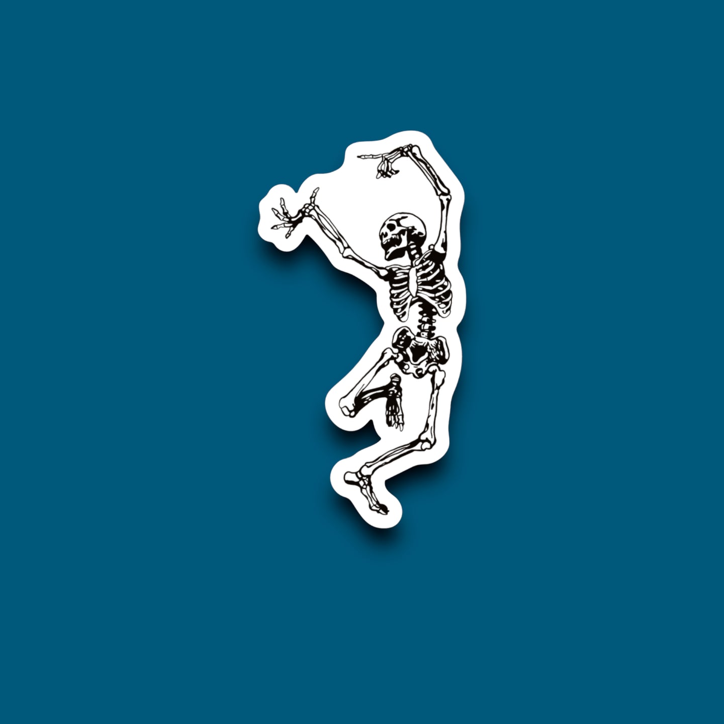Dancing Skeleton Sticker (F14)