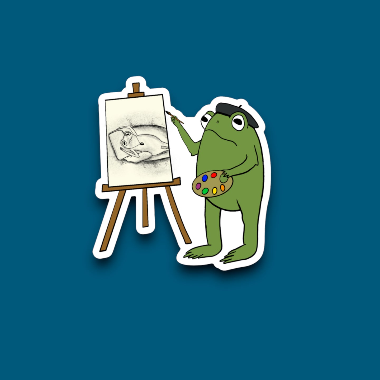 Paint Me Like One Of Your French Girls Frog Sticker
