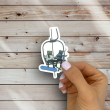 Load image into Gallery viewer, Ski Lift Frogs Sticker
