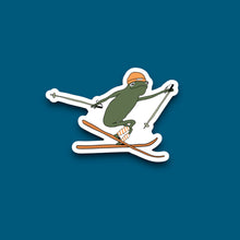 Load image into Gallery viewer, Skier Frog Sticker (P17)
