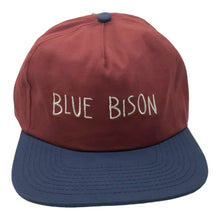 Load image into Gallery viewer, Blue Bison Hat- Dark Red/ Navy
