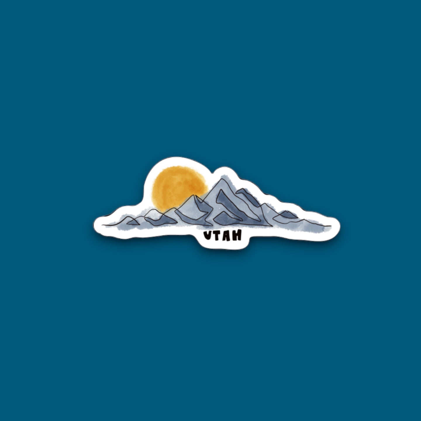 Utah Mountains Sticker