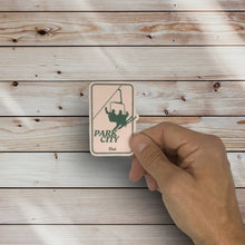 Load image into Gallery viewer, Ski Park City Pink/Green Sticker (B5)
