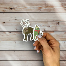 Load image into Gallery viewer, Frog And Reindeer Sticker (R16)
