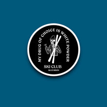 Load image into Gallery viewer, Ski Club, Black Vinyl Sticker

