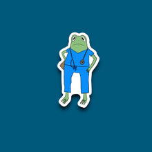 Load image into Gallery viewer, Nurse Frog Sticker (J19)
