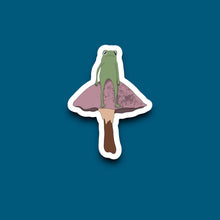 Load image into Gallery viewer, Frog Sittin&#39; On A Shroom Sticker (L14)
