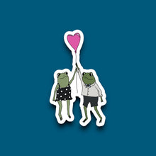 Load image into Gallery viewer, Valentines Day Frogs In Love Sticker
