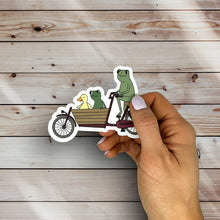 Load image into Gallery viewer, Frogs And Friend Biking Sticker
