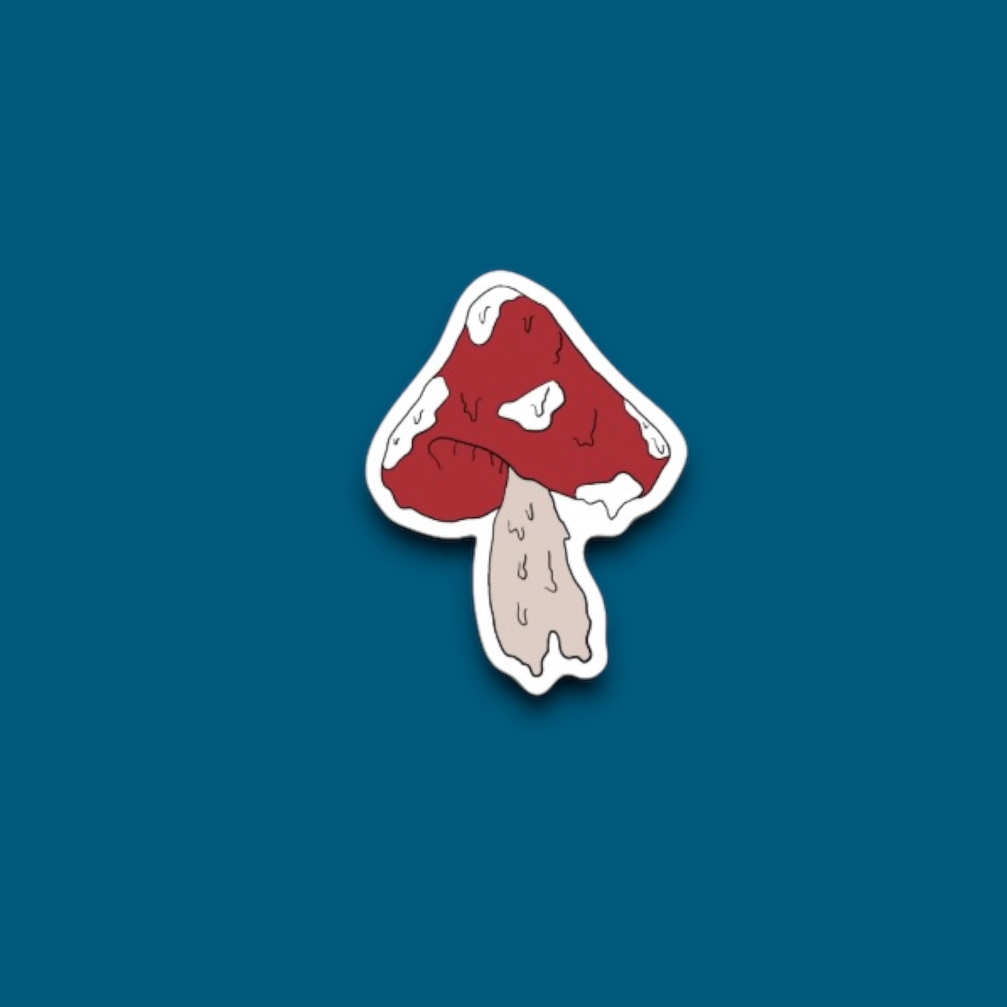 Melting Mushroom Sticker