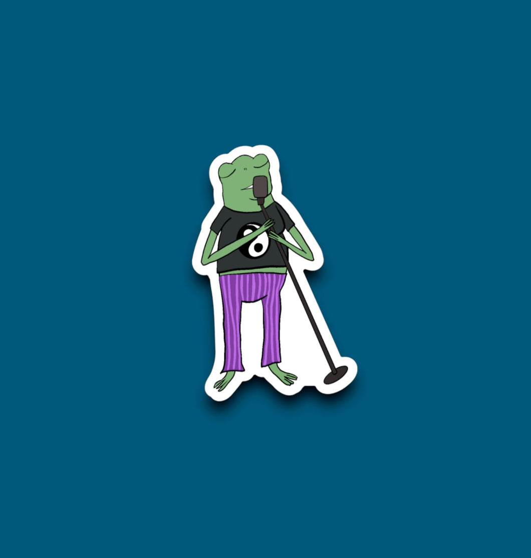 Singin' Frog Sticker