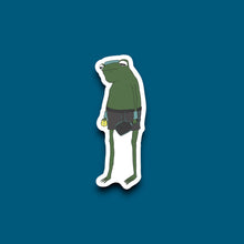 Load image into Gallery viewer, Sad Pickle Ball Frog Sticker (K4)
