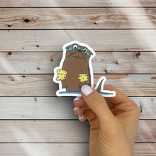 Load image into Gallery viewer, Swimming Otter Sticker (O13)

