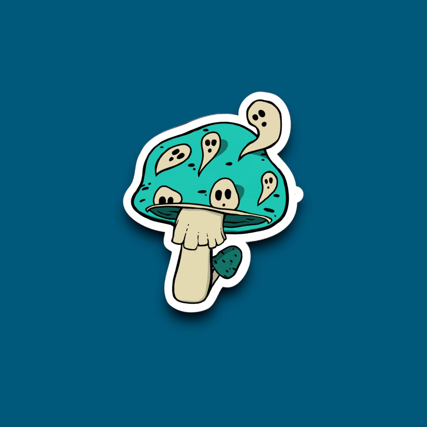 Ghostly Shrooms Sticker (N5)