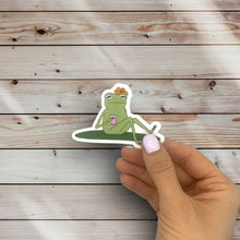 Load image into Gallery viewer, Sunbathing Frog Sticker (N19)
