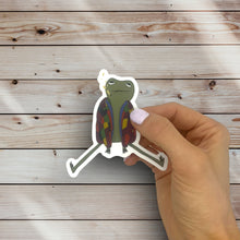 Load image into Gallery viewer, Laid-back Smoker Frog Sticker
