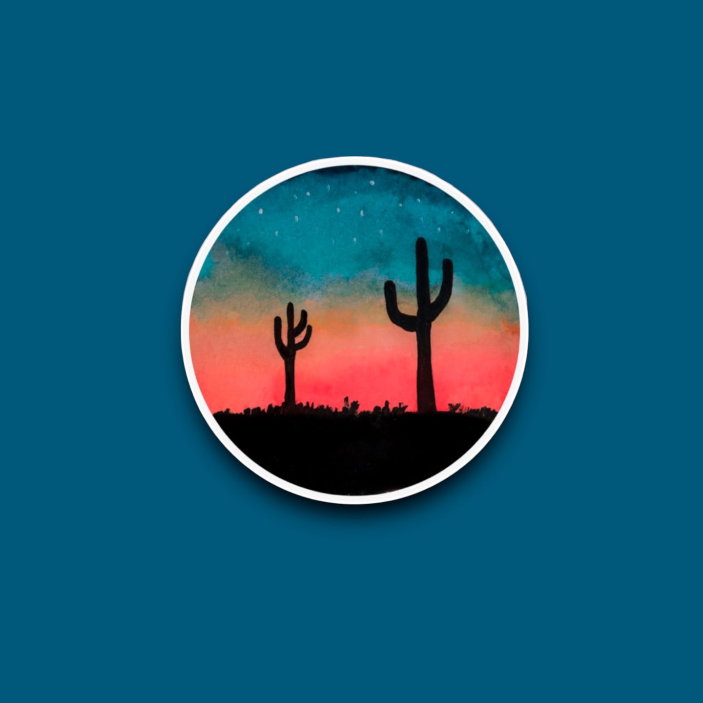 Desert Sunset Sticker