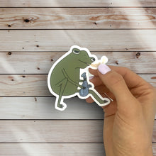 Load image into Gallery viewer, Hit The Bong Frog Sticker (L17)
