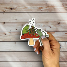 Load image into Gallery viewer, Froggy Gingerbread House Sticker
