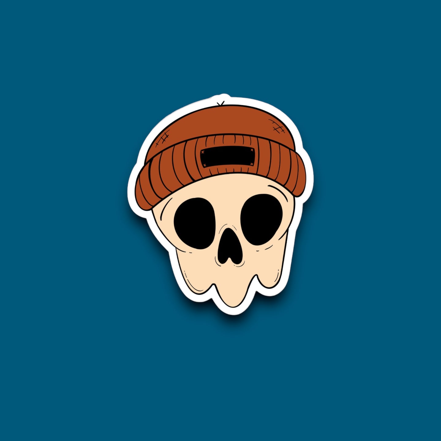 Beanie Skull Sticker (E19)