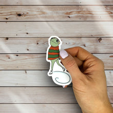 Load image into Gallery viewer, Ice Skating Frog Sticker
