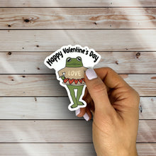 Load image into Gallery viewer, Happy Valentines Day Frog Sticker
