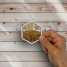 Load image into Gallery viewer, Golden Wall, Dixie National Forest, Utah- Hexagon Sticker
