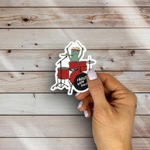 Load image into Gallery viewer, Drummer Frog Sticker
