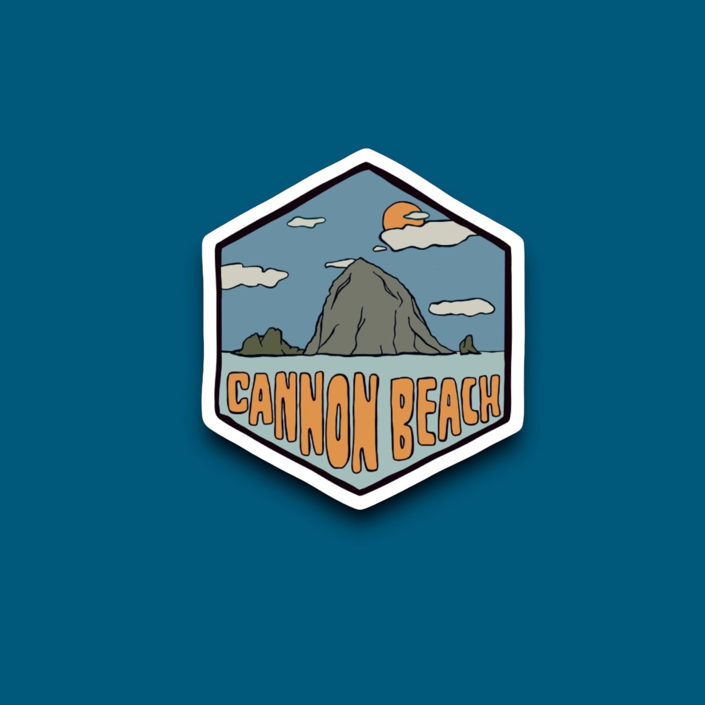 Honeycomb Cannon Beach Sticker