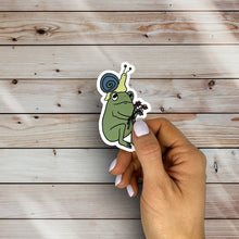 Load image into Gallery viewer, Frog and Snail Sticker
