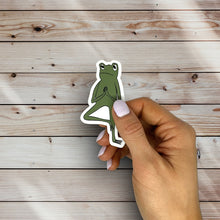 Load image into Gallery viewer, Tree Pose Frog Sticker (J15)
