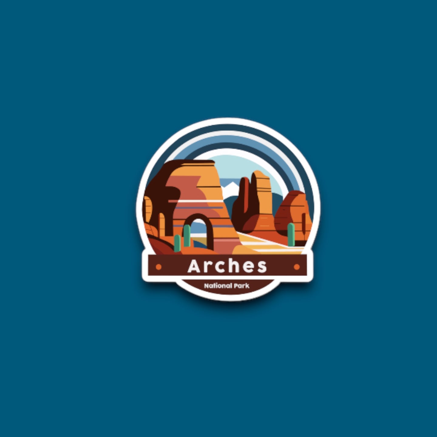 Arches National Park Sticker, no. 1