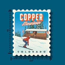 Load image into Gallery viewer, Copper Mountain Retro Stamp Sticker
