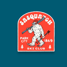 Load image into Gallery viewer, Park City Sasquatch Ski Club Sticker
