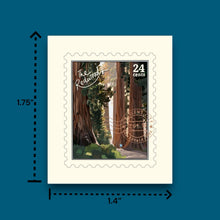 Load image into Gallery viewer, Redwoods California Stamp Sticker
