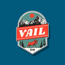 Load image into Gallery viewer, Vail Colorado Moose Tracks Sticker
