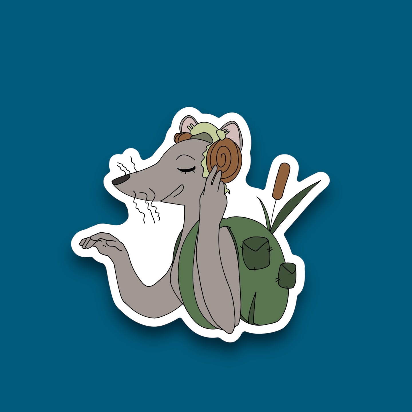 School Girl Rat Sticker