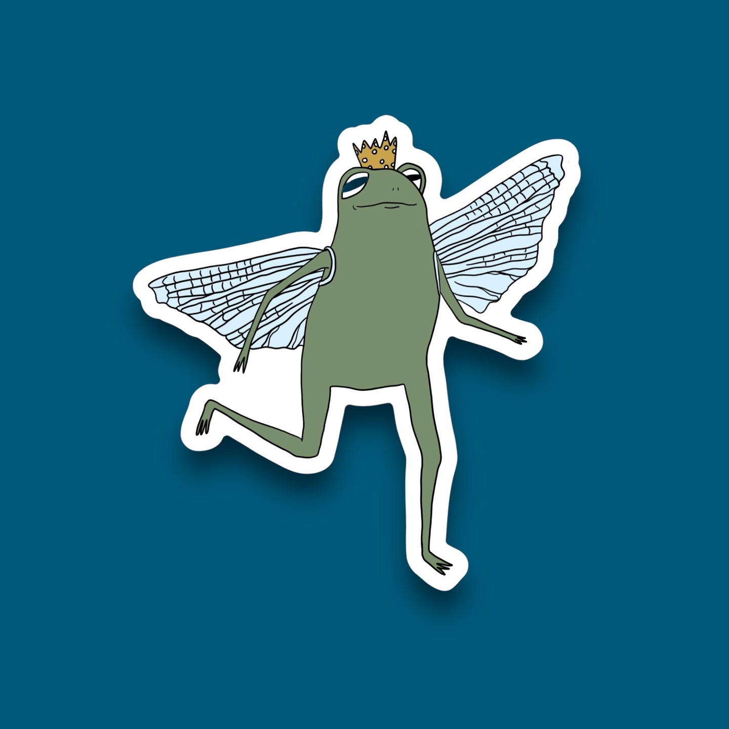 Fairy Princess Frog Sticker