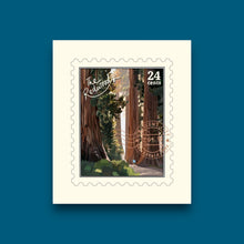 Load image into Gallery viewer, Redwoods California Stamp Sticker
