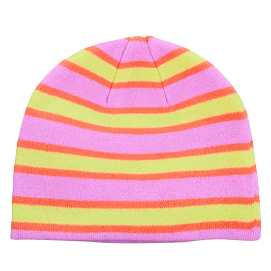 Striped Skull Cap in Pink