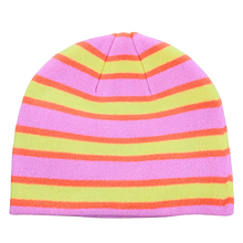 Load image into Gallery viewer, Striped Skull Cap - Pink
