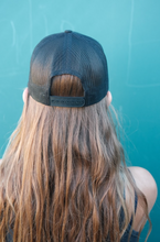Load image into Gallery viewer, Blue Bison Trucker Hat- Black
